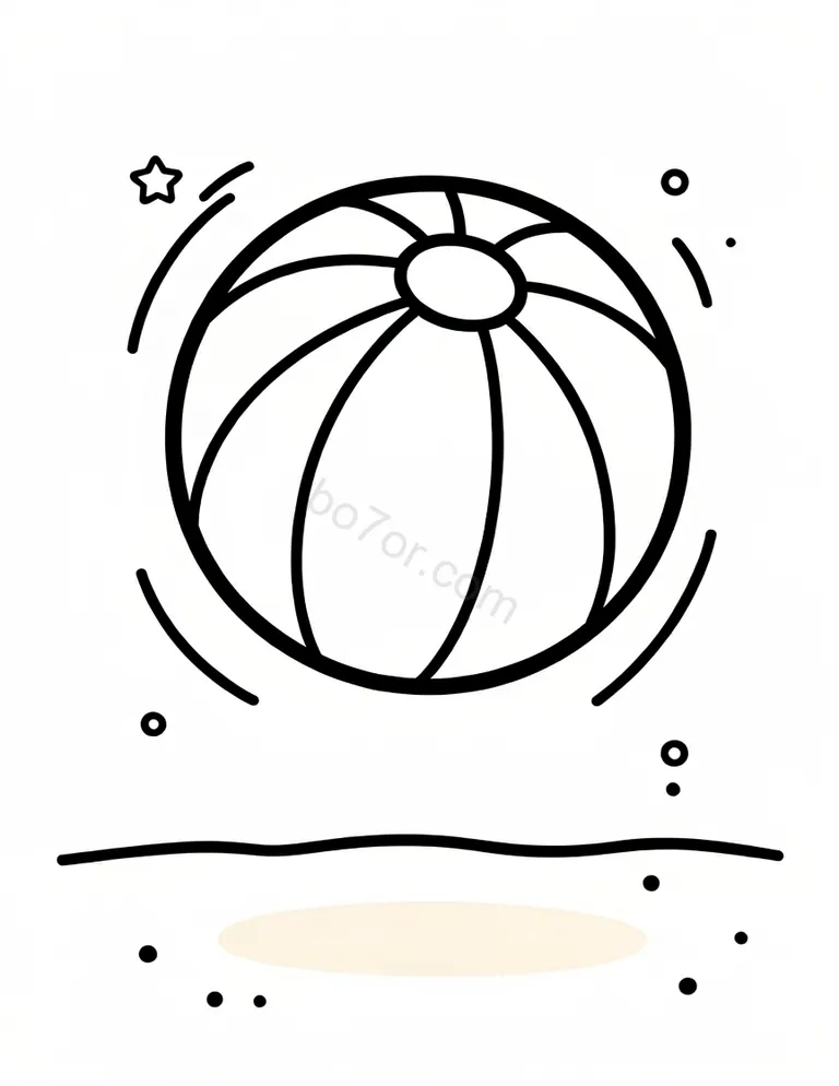 beach ball bouncing