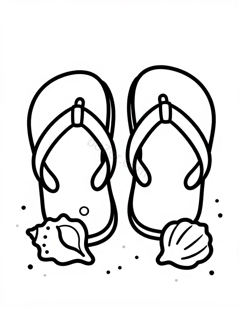 flip flop pair with shell