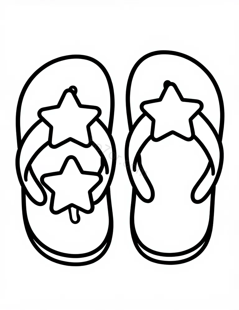 flip flop pair with star