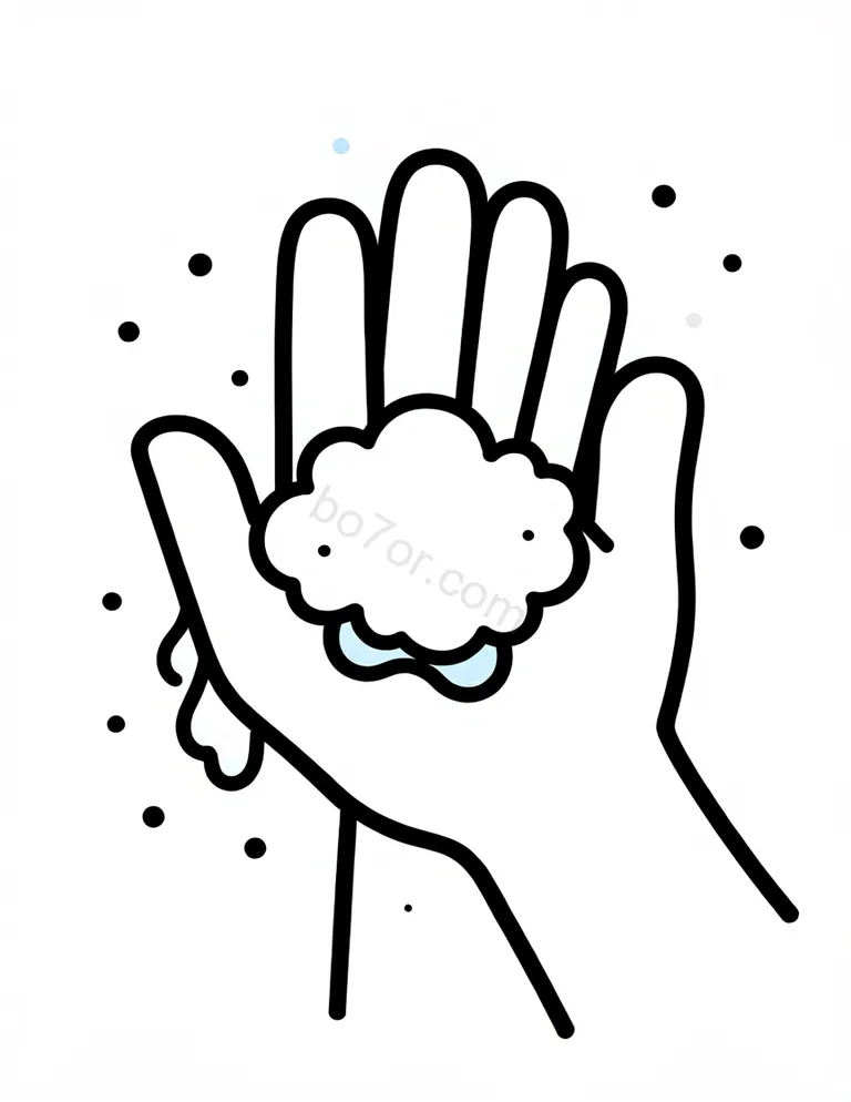 hand washing washing back of hands