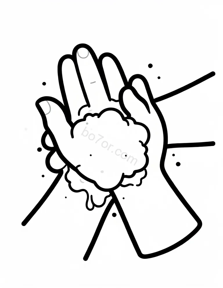 hand washing with wrist