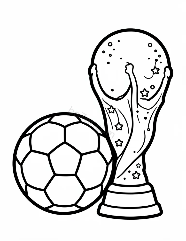 soccer ball with world cup