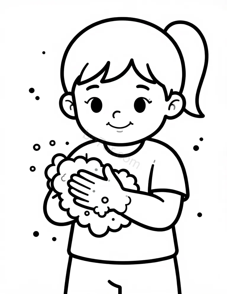 teach handwashing step3 rub palms