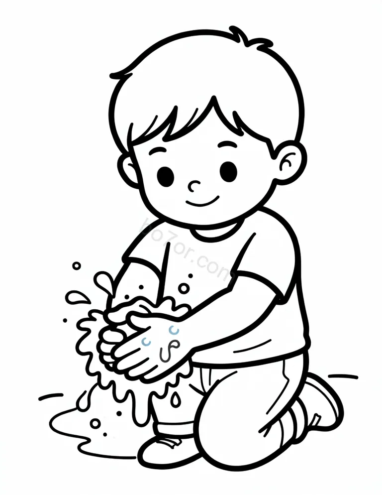 teach handwashing step5 back of hands