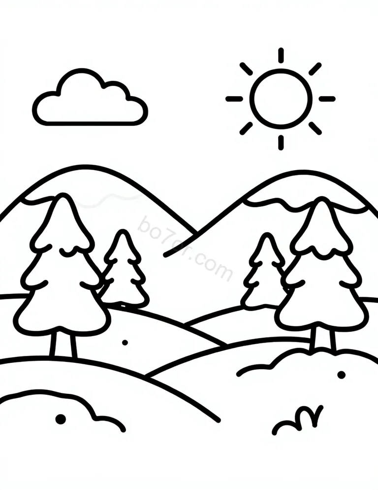 winter snowy landscape
